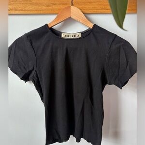 Lykke Wullf Black Fitted Tee